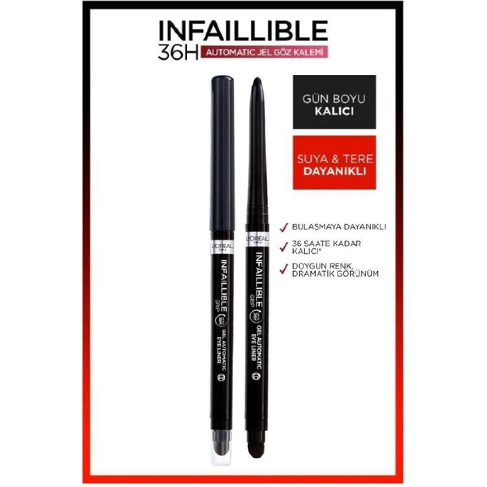 L'Oréal Paris Infaillable Automatic Jel Göz Kalemi Siyah X2 Göz Kalemleri Fiyatı