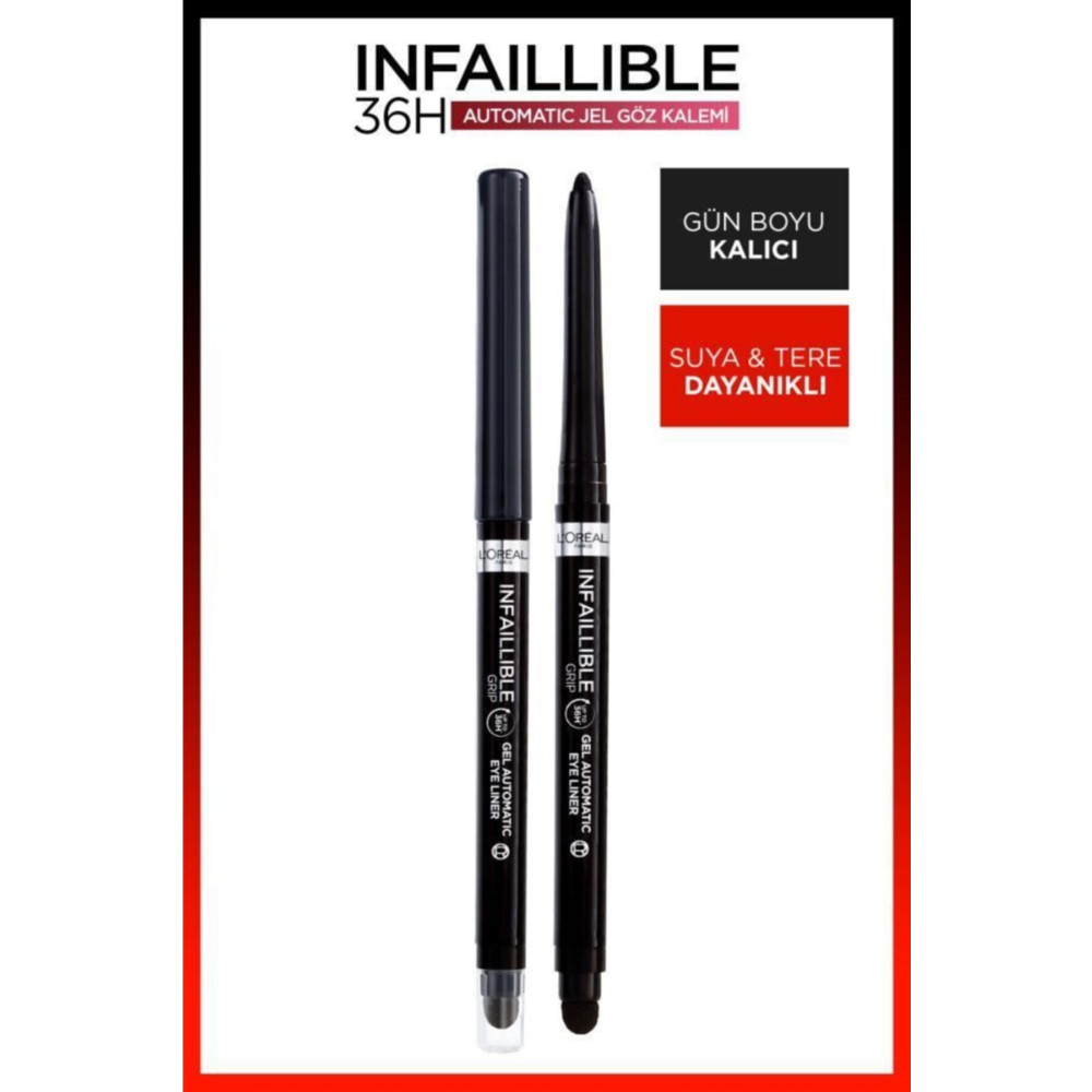 LOreal Paris Infaillable Automatic Jel Göz Kalemi - Yoğun Siyah Göz Kalemleri Fiyatı