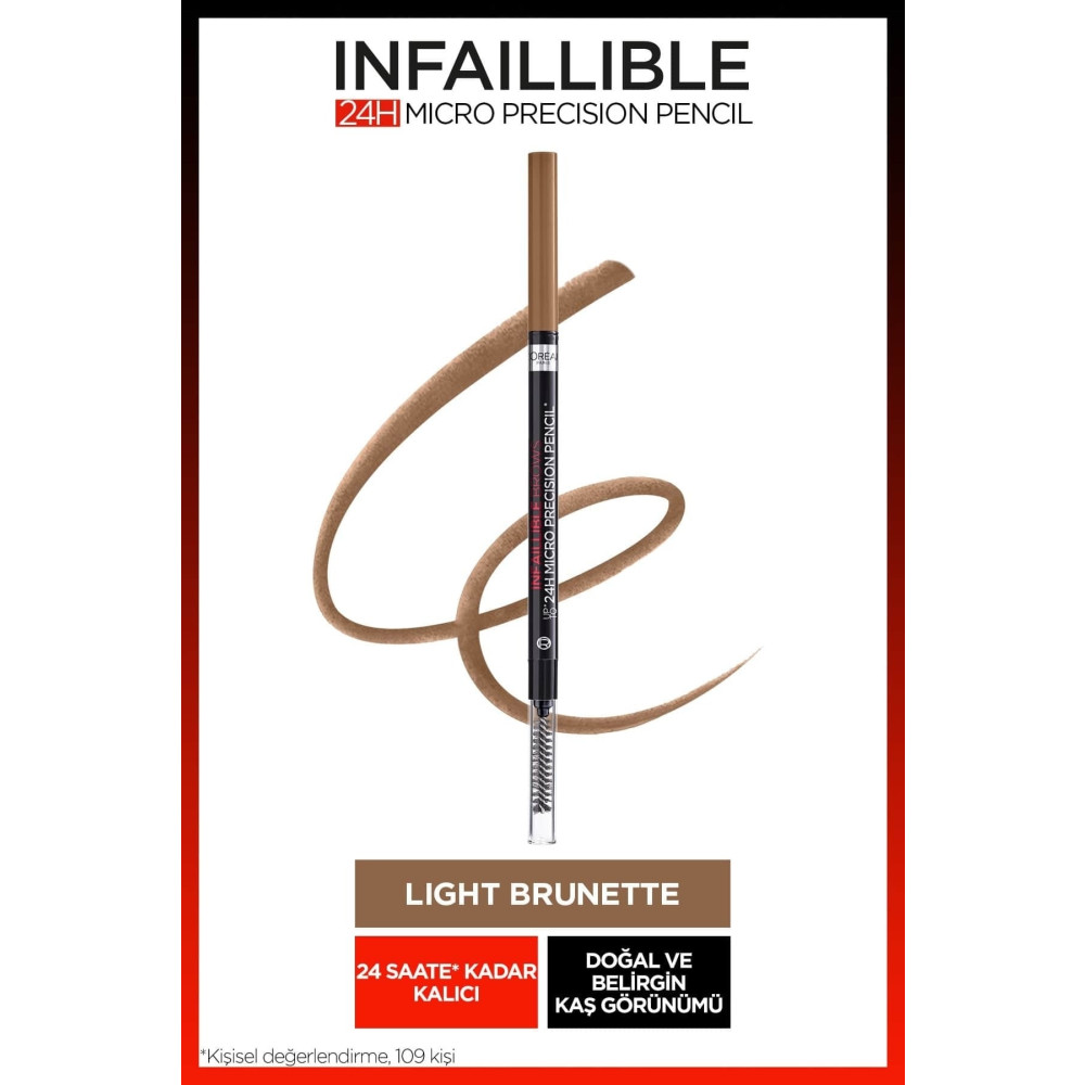LOreal Paris Infaillible 24H Micro Precision Kaş Kalemi - Light Brunette Kaş Makyajı Fiyatı