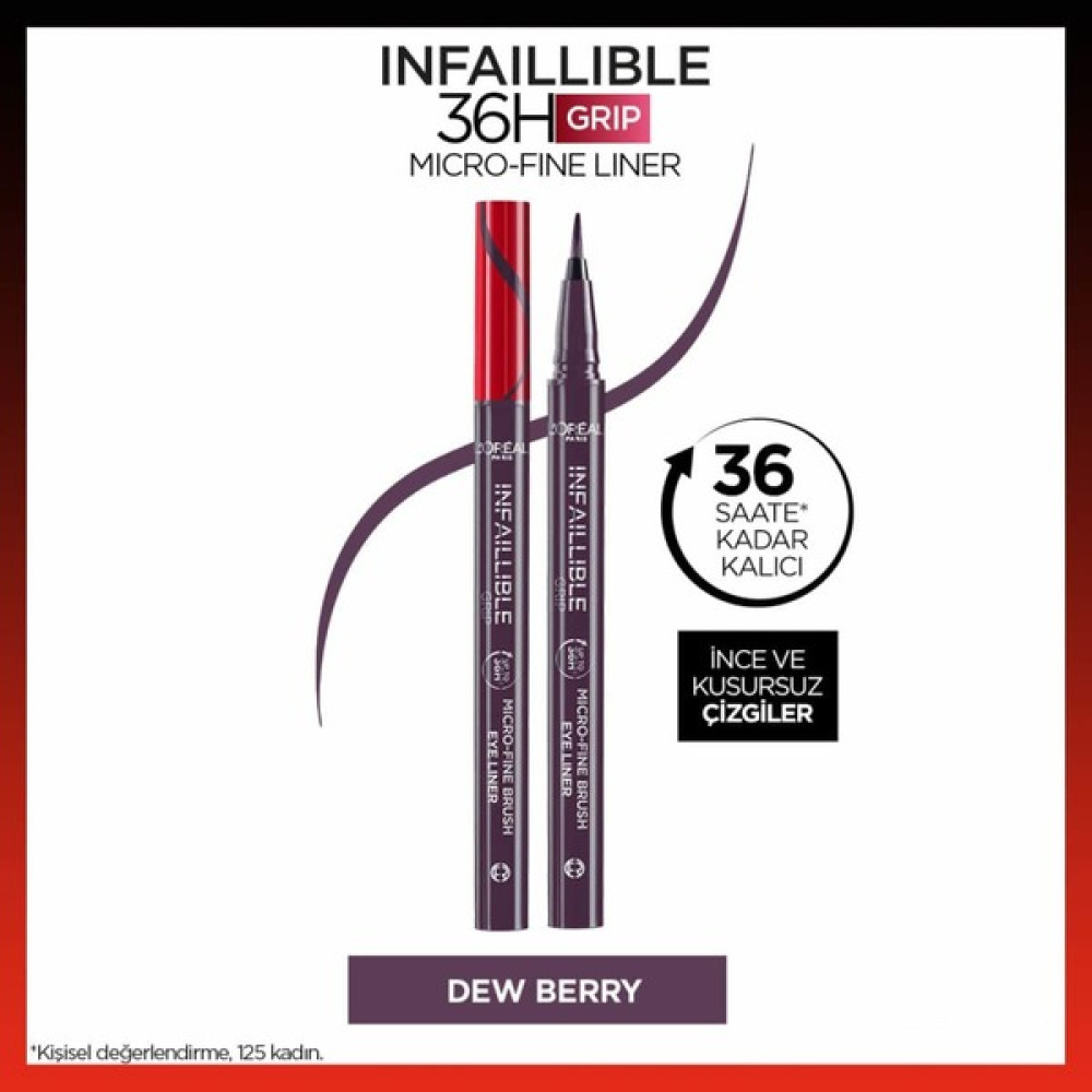 L'oréal Paris Infaillible 36H Grip Micro Fine Eyeliner 04 Dew Berry Eyeliner Fiyatı