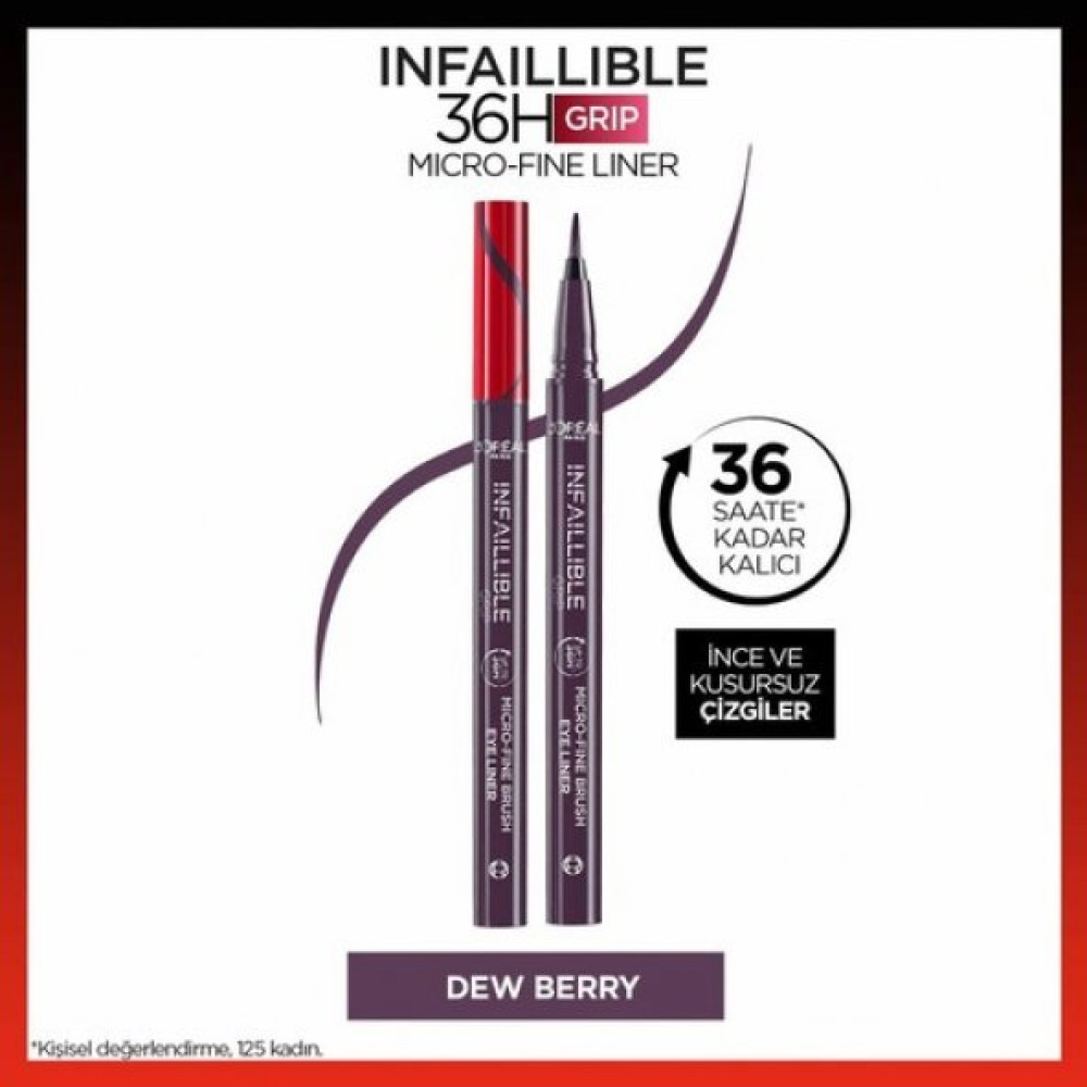 Loréal Paris Infaillible 36H Grip Micro Fine Eyeliner 04 Dew Berry Eyeliner Fiyatı