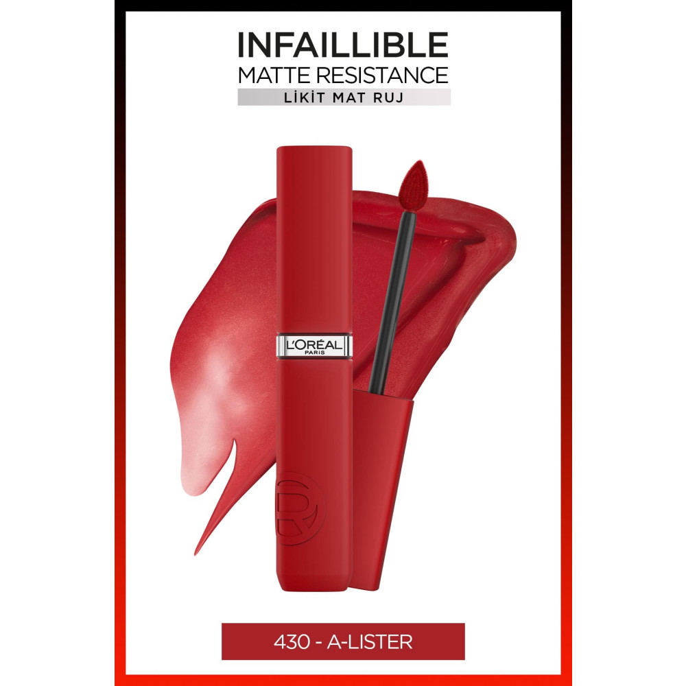 LOreal Paris Infaillible Matte Resistance Likit Mat Ruj - 430 A-Lister Rujlar & Dudak Parlatıcıları Fiyatı