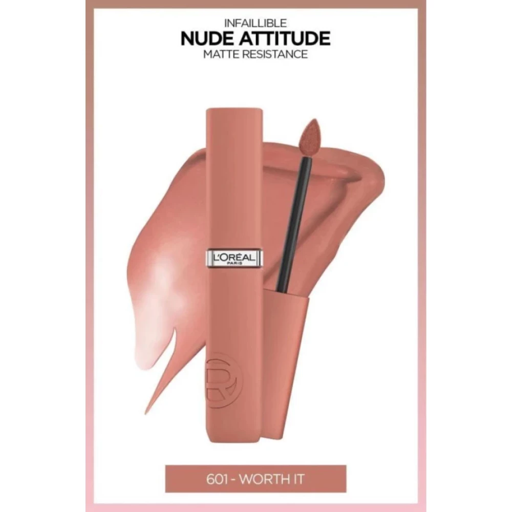 Loreal Paris Infaillible Matte Resistance Likit Mat Ruj - 601 Worth It Rujlar & Dudak Parlatıcıları Fiyatı