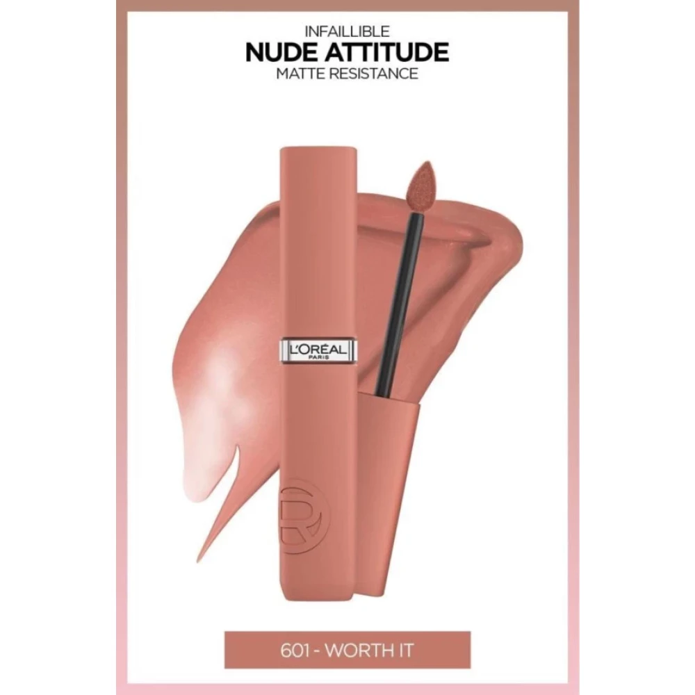 L'oreal Paris Infaillible Matte Resistance Likit Mat Ruj - 601 Worth It Rujlar & Dudak Parlatıcıları Fiyatı
