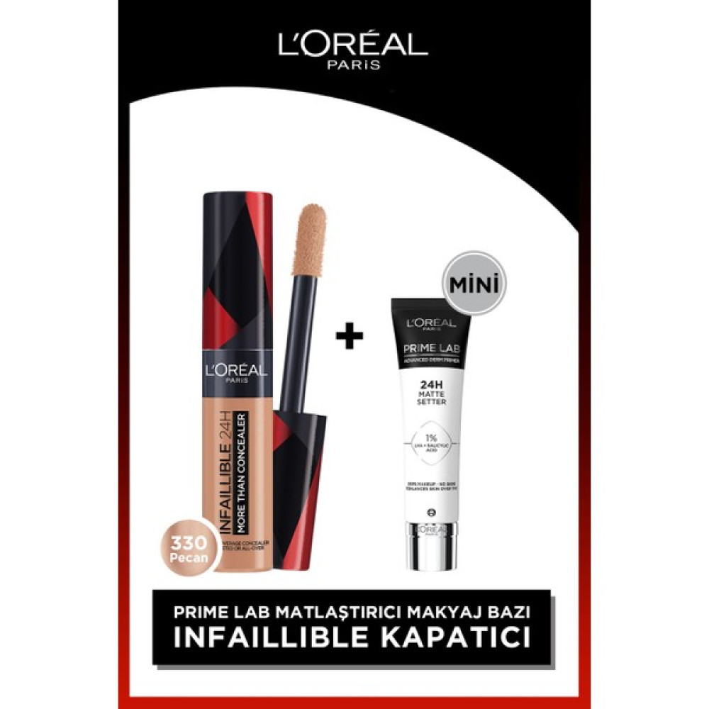 L'oréal Paris Infaillible Tüm Yüze Uygulanabilir Kapatıcı 330 Pecan & L'oreal Cosmetics Mini Prime Lab Concealer Fiyatı