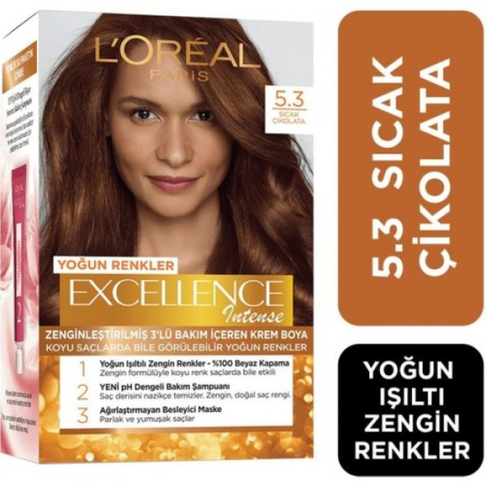Loreal Paris Loreal Excellence Intense Sac Boyasi 5.3 Sicak Cikolata Saç Bakım Maskeleri & Serumlar & Spreyler Fiyatı