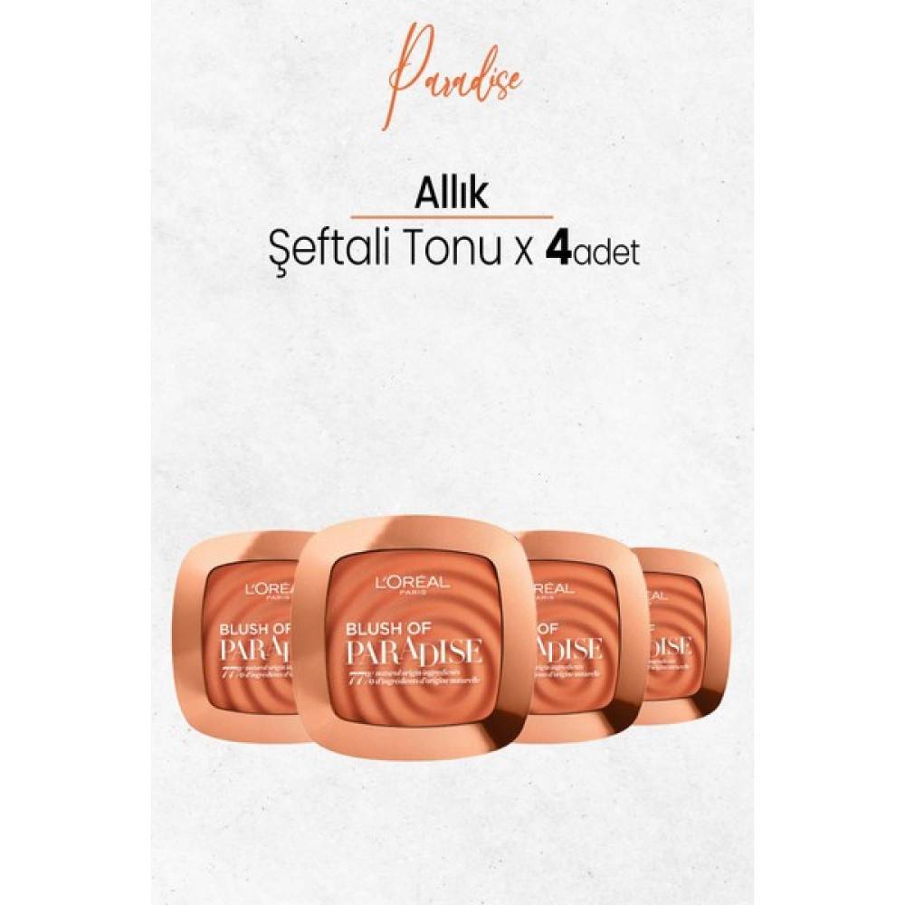 L'Oréal Paris Loreal Paris Blush Of Paradise Allık Şeftali Tonu x 4 Adet Allık Fiyatı