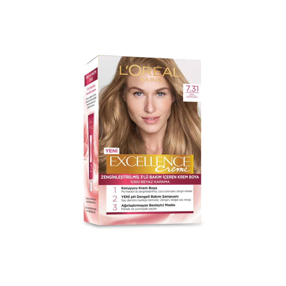 LOreal Paris LOréal Paris Excellence Creme Saç Boyası - 7.31 Bal Köpüğü Saç Boyası Fiyatı