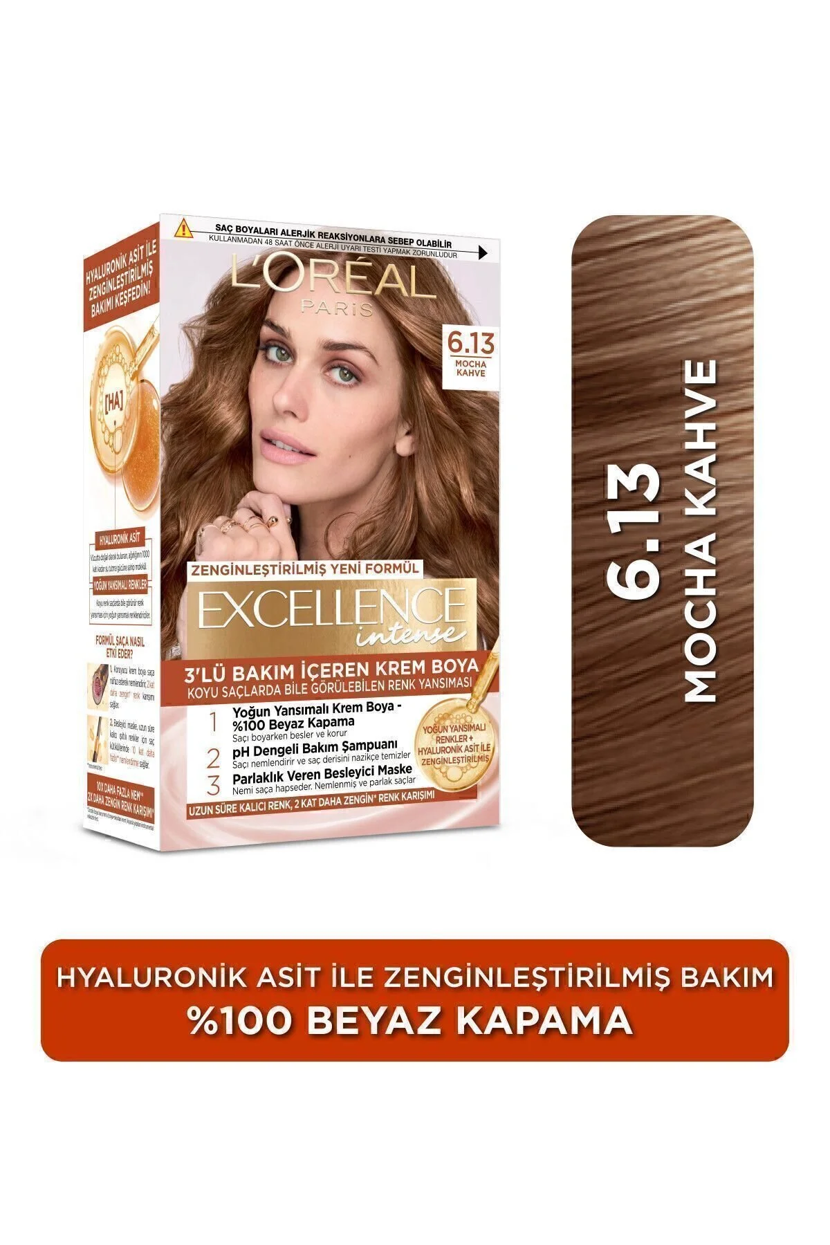 LOreal Paris Loréal Paris Excellence Intense Saç Boyası 6.13 Mocha Kahve Saç Boyası Fiyatı