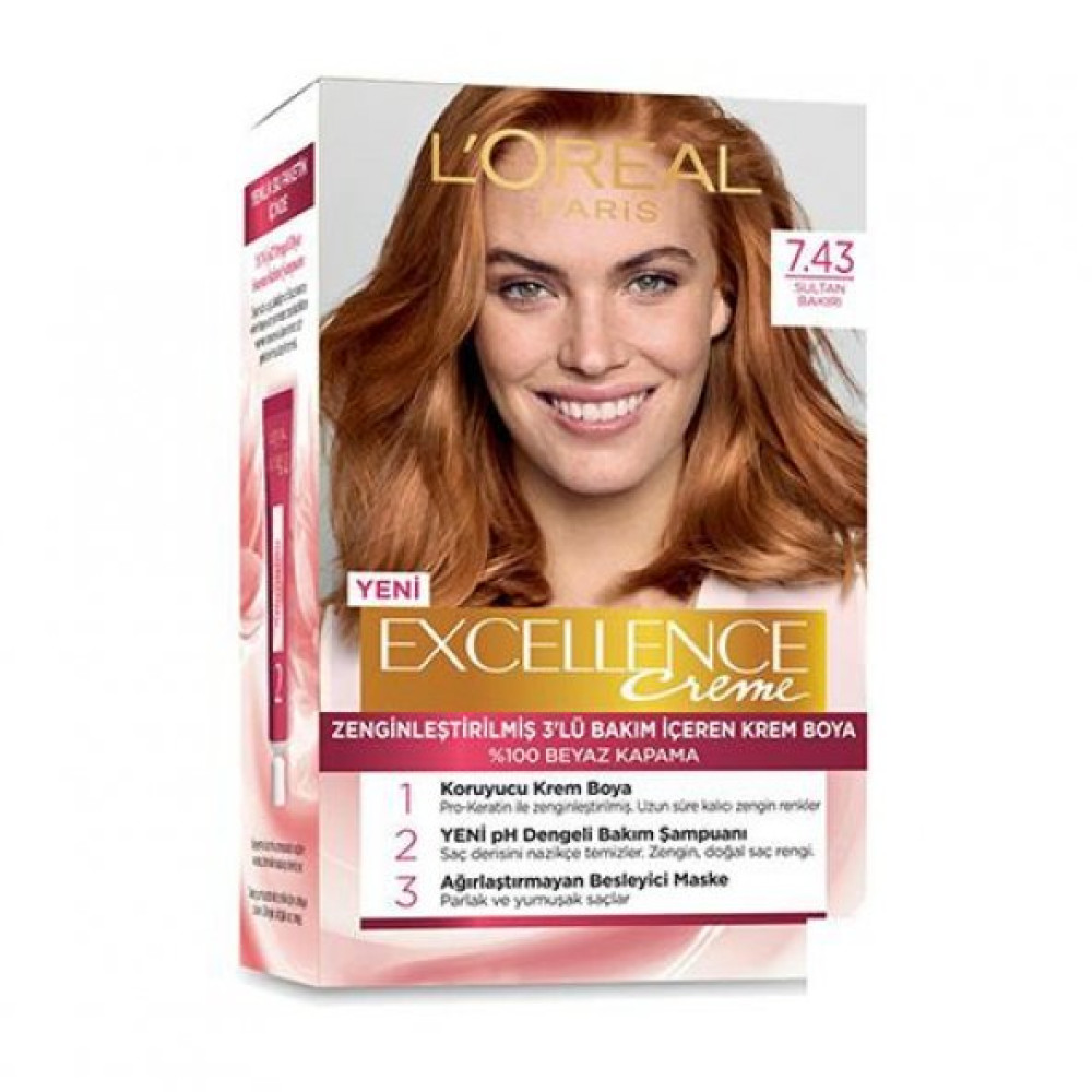 Loreal Paris Loréal Paris Excellloréal Paris Excellence Intense Sac Boyasi 7.43 Sultan Bakiri Saç Bakım Maskeleri & Serumlar & Spreyler Fiyatı
