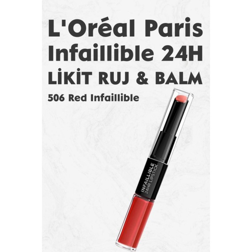 L'Oréal Paris Loreal Paris Infaillible 24H Kalıcı Likit Ruj & Balm 506 Red Infaillible Rujlar & Dudak Parlatıcıları Fiyatı