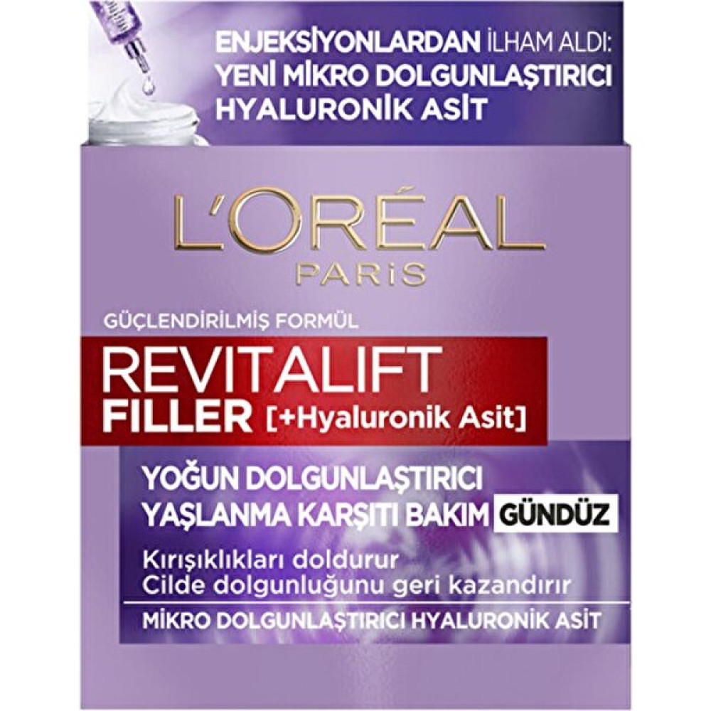 Loreal Paris L'oreal Paris L'oréal Paris Revitalift Filler Yoğun Dolgunlaştırıcı Gündüz Kremi 50 ml - Hyaluronik Asit Yüz Kremi Nemlendiriciler Fiyatı