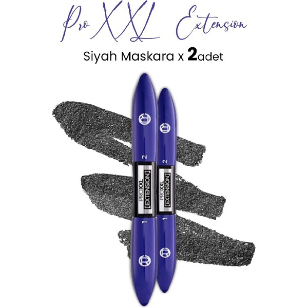 L'oréal Paris Loreal Paris Pro Xxl Extension Maskara Siyah X 2 Adet Rimeller / Maskaralar Fiyatı