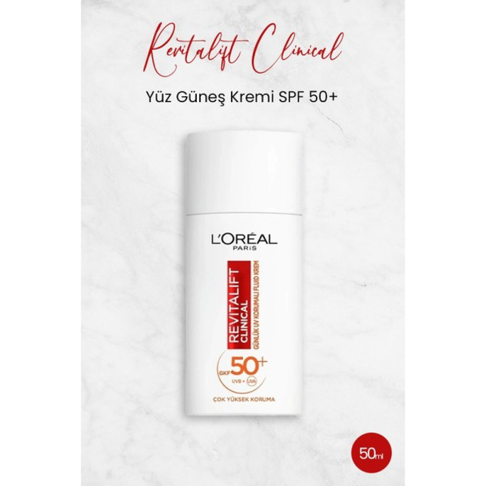 L'Oréal Paris Loreal Paris Revitalift Clinical Spf 50+ Yüz Güneş Kremi 50 ml Güneş Kremleri ve Losyonları Fiyatı