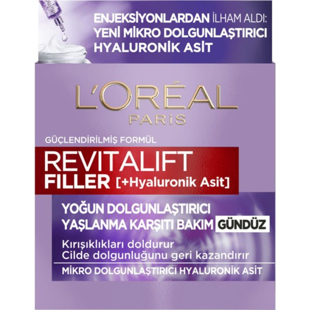 Loreal Paris Loreal Paris Revitalift Filler Gündüz Kremi 50 ml Kategori: El Kremi El Bakımı Fiyatı