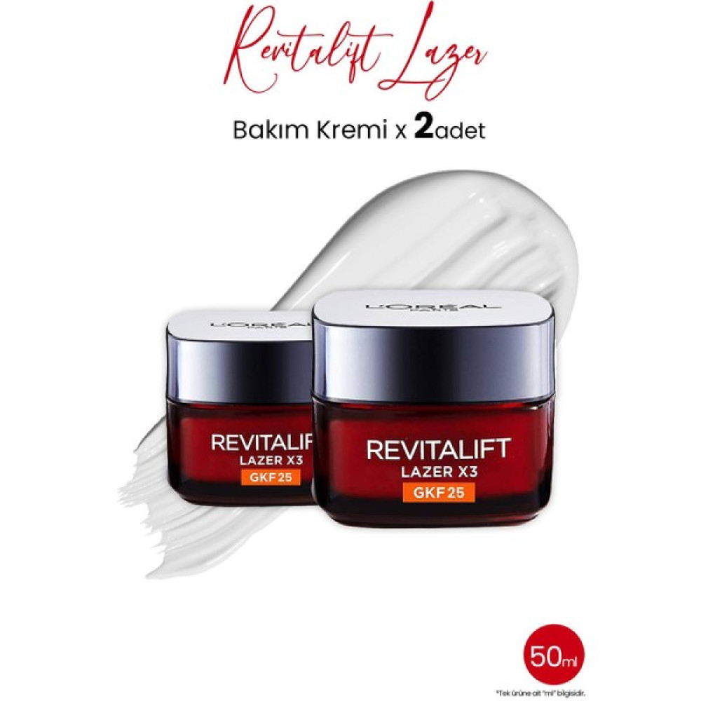 L'Oréal Paris Loreal Paris Revitalift Lazer X3 Leke ve Bakım GKF25 x 2 Adet Anti-Aging / Yaşlanma Karşıtı Fiyatı