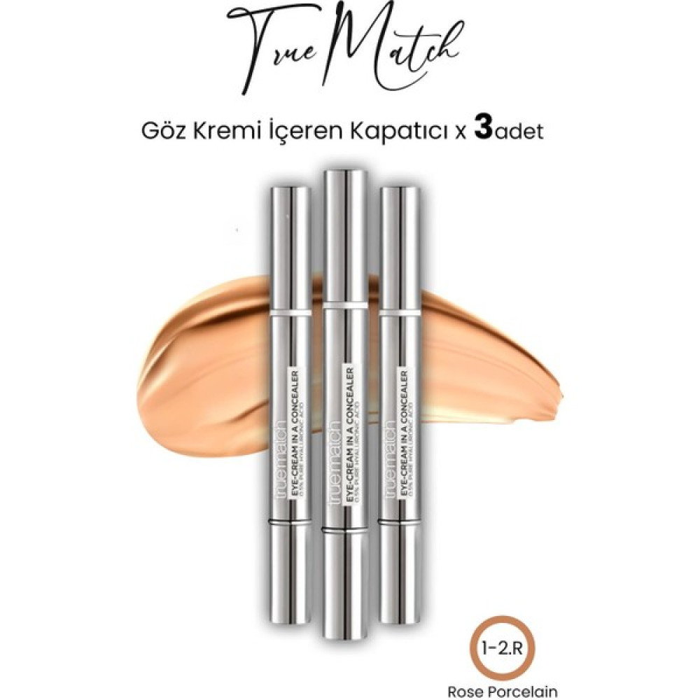 L'oréal Paris Loreal Paris True Match Göz Kremi Içeren Kapatıcı Rose Porcelain 1-2.R X 3 Adet Concealer Fiyatı