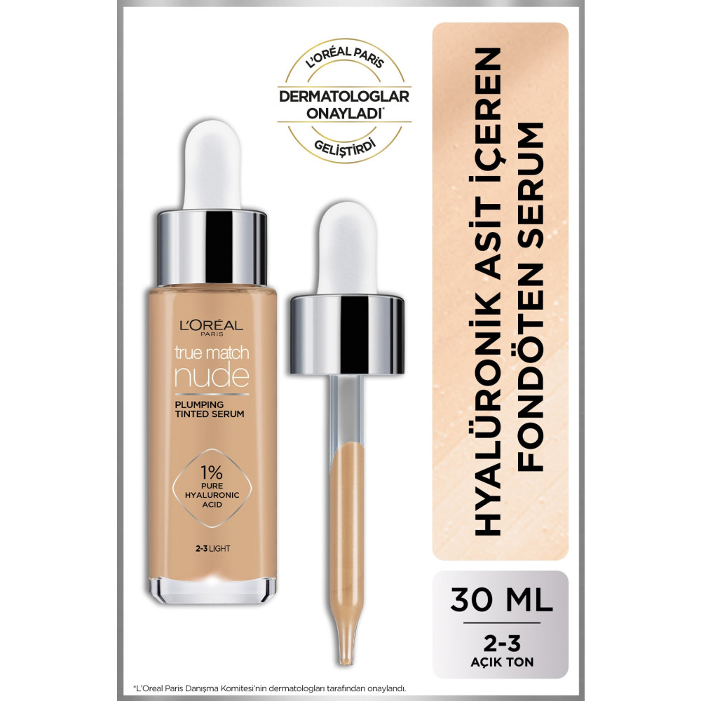 LOreal Paris Loréal Paris True Match Nude Fondöten Serum 2-3 Light Fondötenler Fiyatı