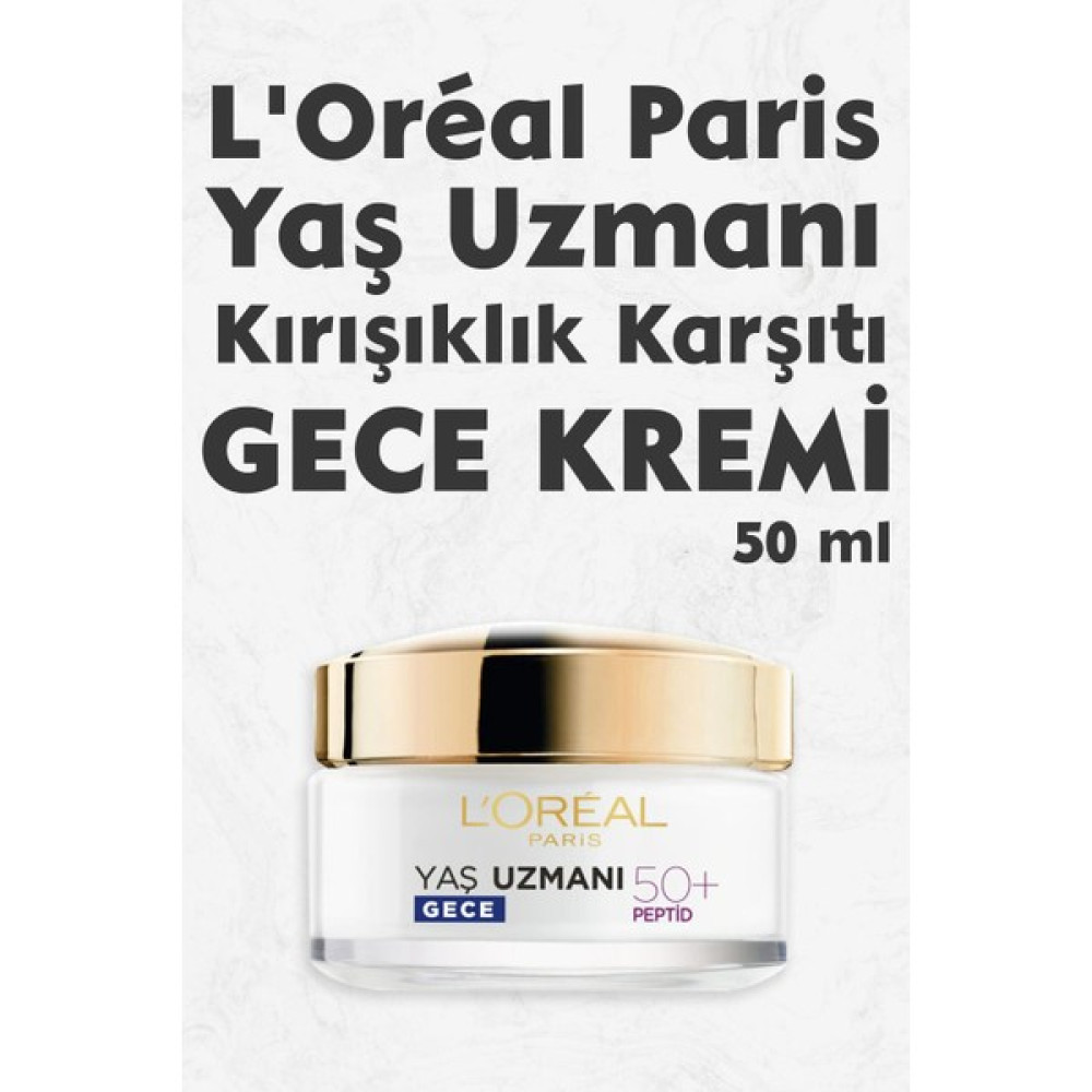 L'Oréal Paris Loreal Paris Yaş Uzmanı Yaşlılık Karşıtı Gece Kremi 50 ml Gece Kremleri Fiyatı