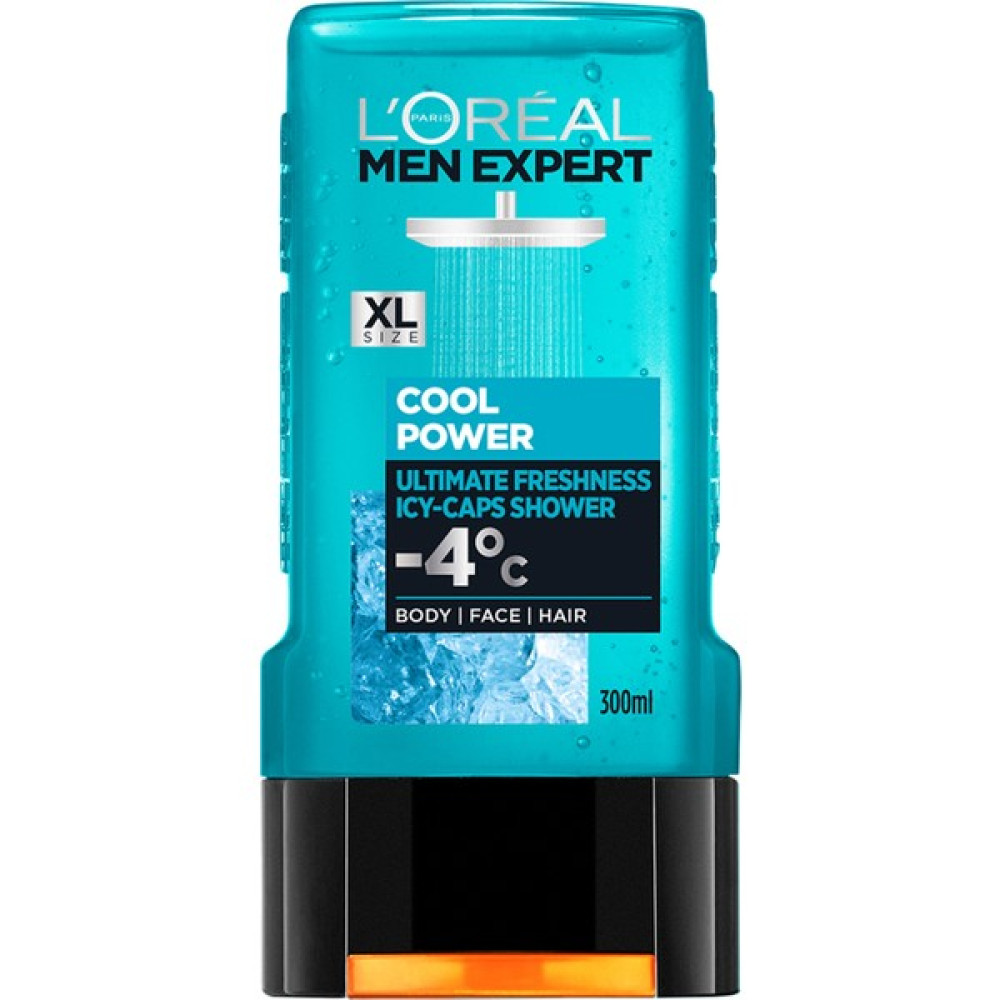 L'Oréal Paris Men Expert Cool Power Buz Ferahliğinda Duş Jeli 300Ml - 300 ml Duş Jelleri ve Banyo Köpükleri Fiyatı