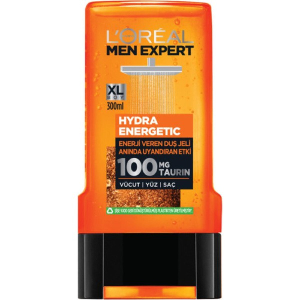 Loreal Paris Men Expert Hydra Energetic Duş Jeli 300 ml Duş Jeli Duş Jelleri ve Banyo Köpükleri Fiyatı
