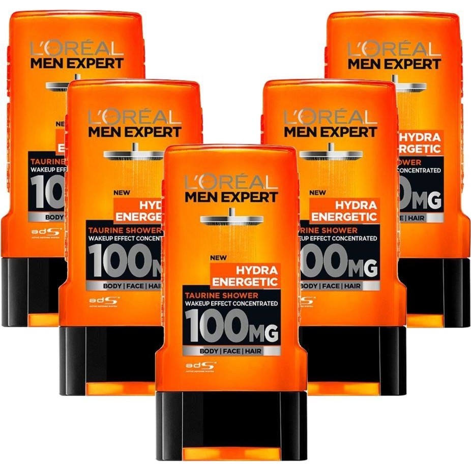 L'Oréal Paris Men Expert Hydra Energetic Taurin Içeren Duş Jeli 300 Ml 5'Li Set Diğer Fiyatı