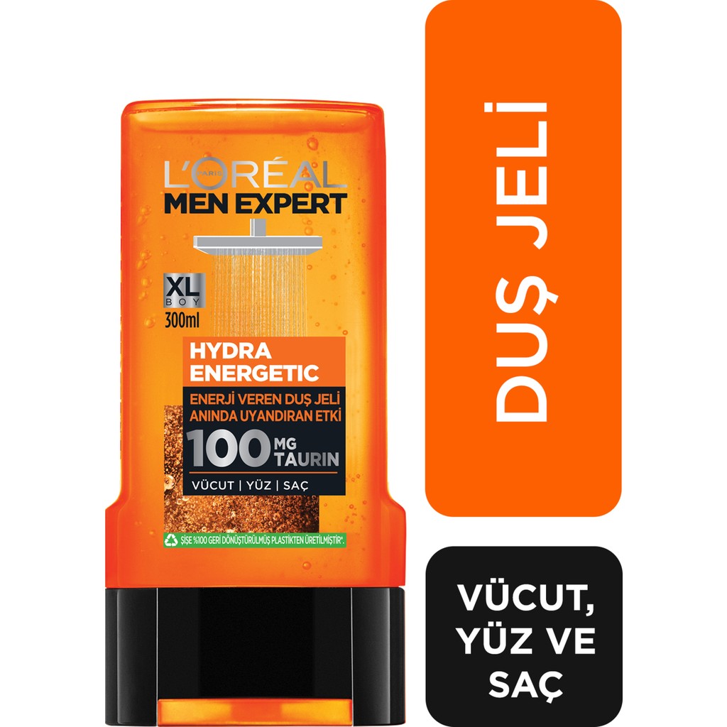 L'Oréal Paris Men Expert Hydra Energetic Taurin Içeren Duş Jeli 300Ml - 300 ml Diğer Fiyatı