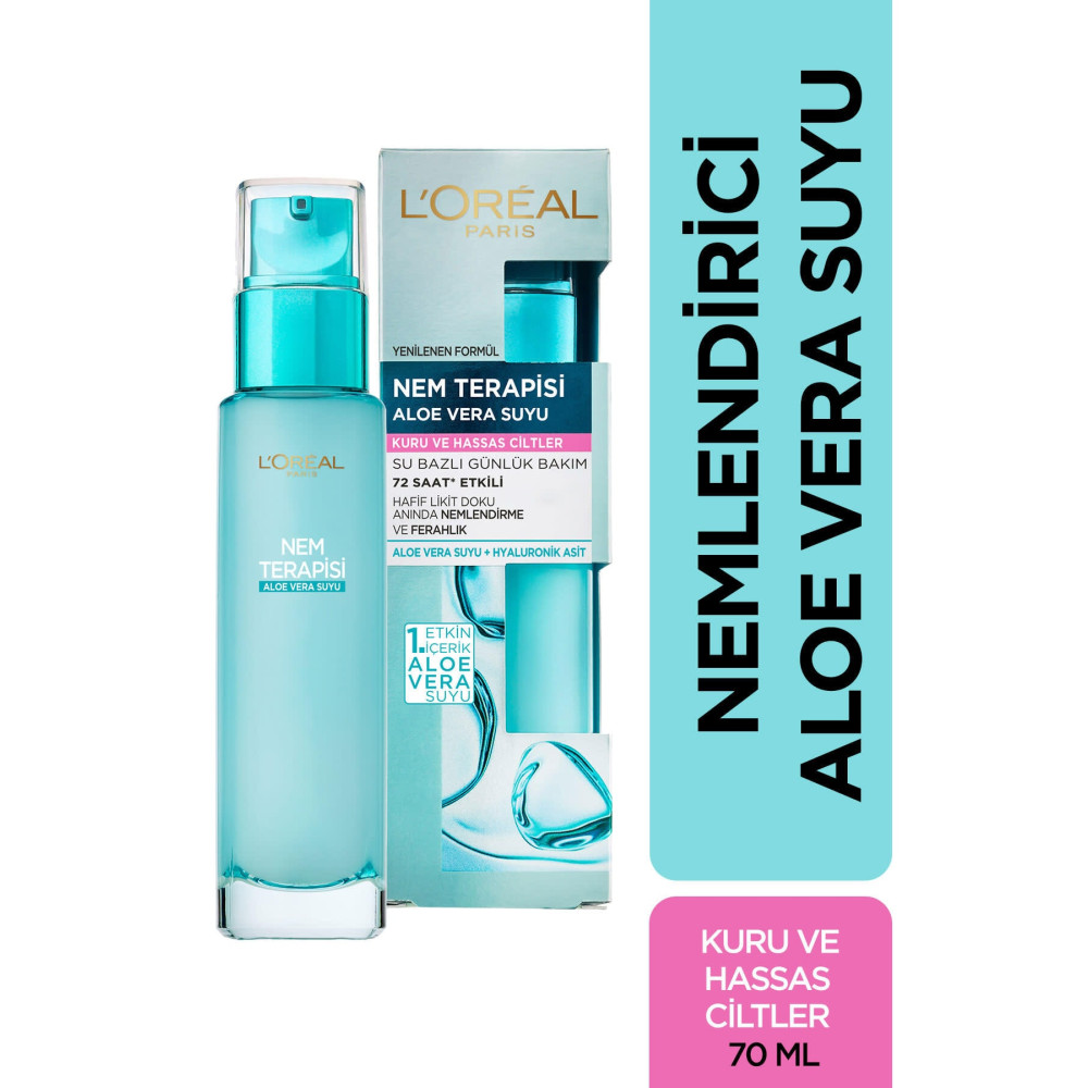 LOreal Paris Nem Terapisi Aloe Vera Suyu Kuru Ve Hassas Ciltler Krem 70 Ml Cilt ve Yüz Bakımı Fiyatı