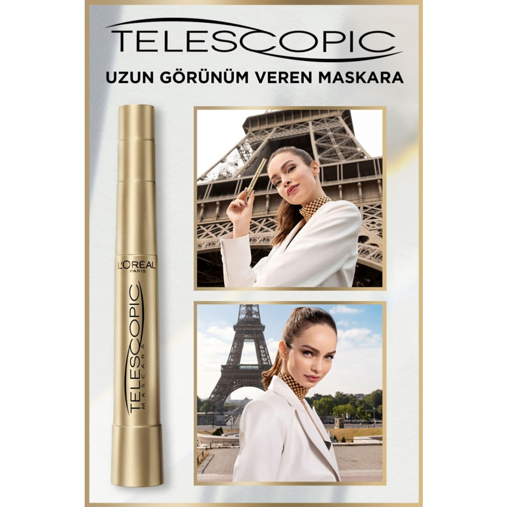 LOreal Paris Orıjınal Yeni Telescopic Maskara 8ml Teleskopik Rimeller / Maskaralar Fiyatı
