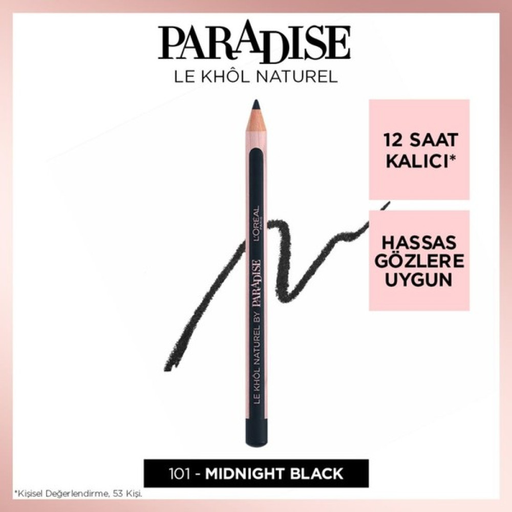 L'Oréal Paris Paradise Le Khol Göz Kalemi 101 Midnight Black Eyeliner Fiyatı