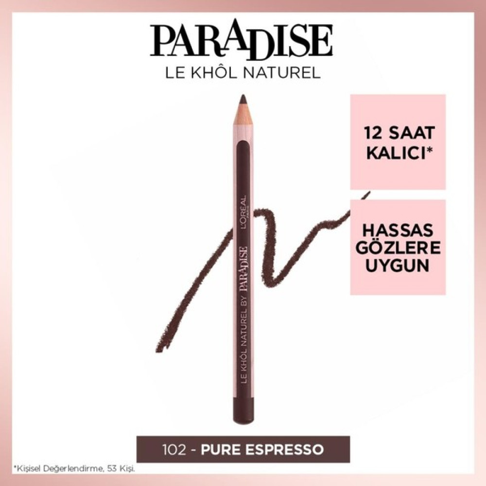 L'Oréal Paris Paradise Le Khol Göz Kalemi 102 Pure Espresso Göz Kalemleri Fiyatı