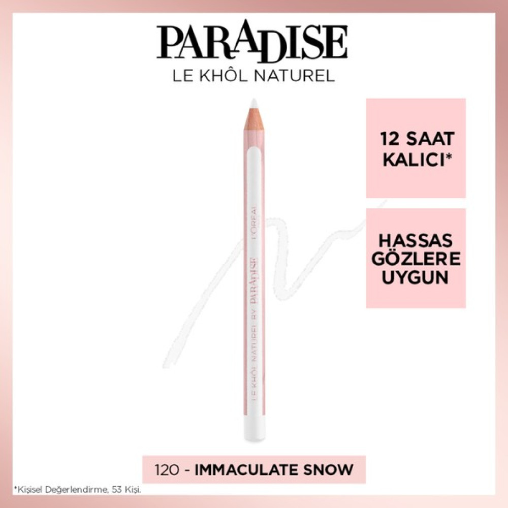 L'Oréal Paris Paradise Le Khol Göz Kalemi 120 Immaculate Snow Göz Kalemleri Fiyatı
