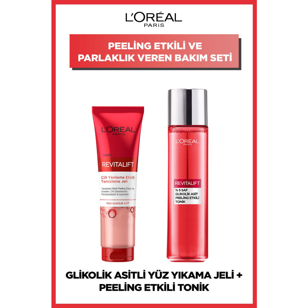 LOreal Paris Revitalift %5 Saf Glikolik Asit Peeling Etkili Tonik & Cilt Yenileme Etkili Temizleme Jeli 150 Ml Cilt Temizleme ve Peeling Fiyatı