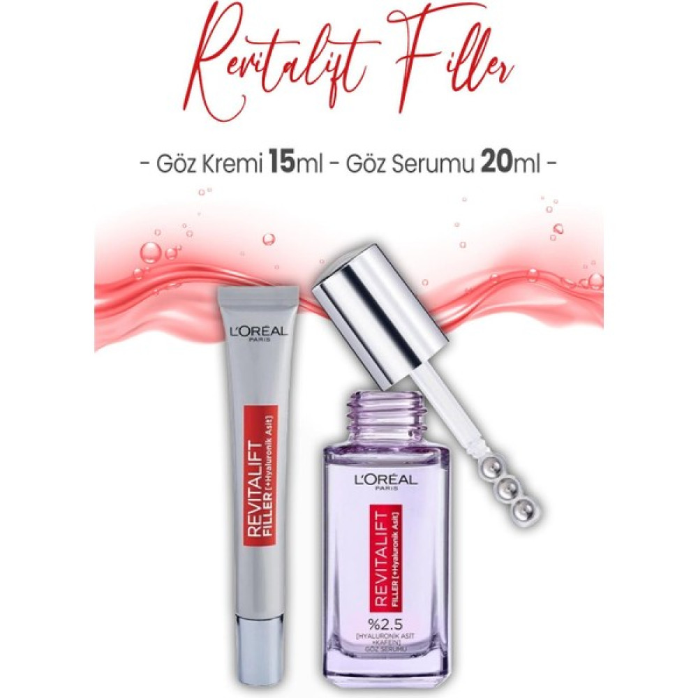 Loreal Paris Revitalift Filler Göz Serumu 20 ml ve Göz Kremi 15 ml Göz Kremi Fiyatı