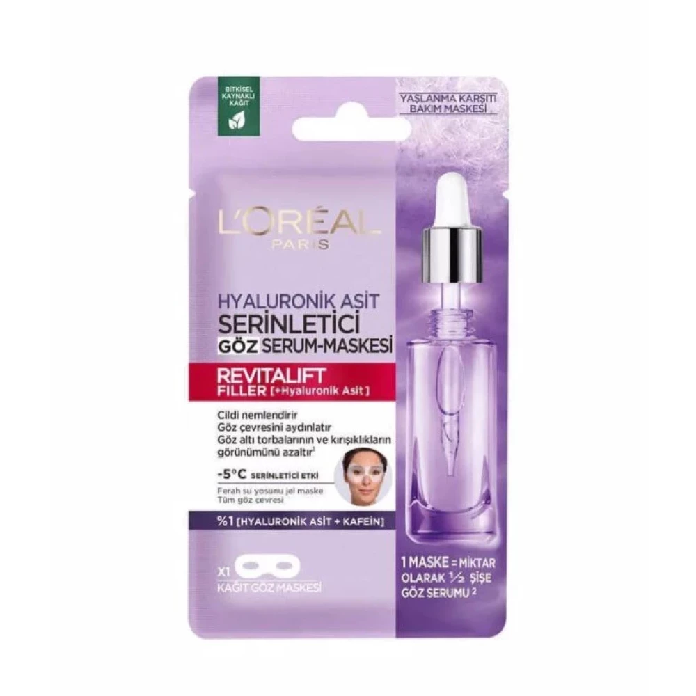 L’oréal Paris Revitalift Filler Hyaluronik Asit Serinletici Kagit Goz Serum Maskesi Maskeler Fiyatı