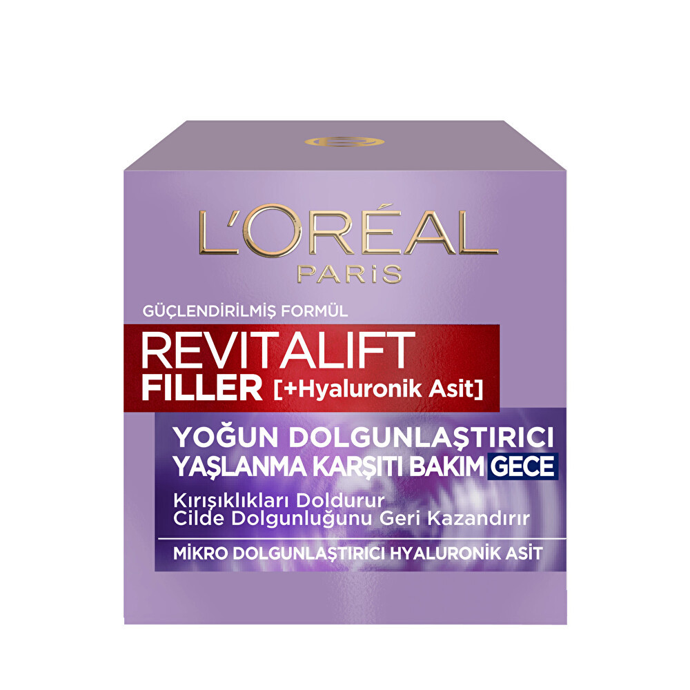 L'Oreal Paris Revitalift Filler Yoğun Dolgunlaştırıcı Yaşlanma Karşıtı Gece Kremi 50 Ml - Hyaluronik Asit Anti-Aging / Yaşlanma Karşıtı Fiyatı