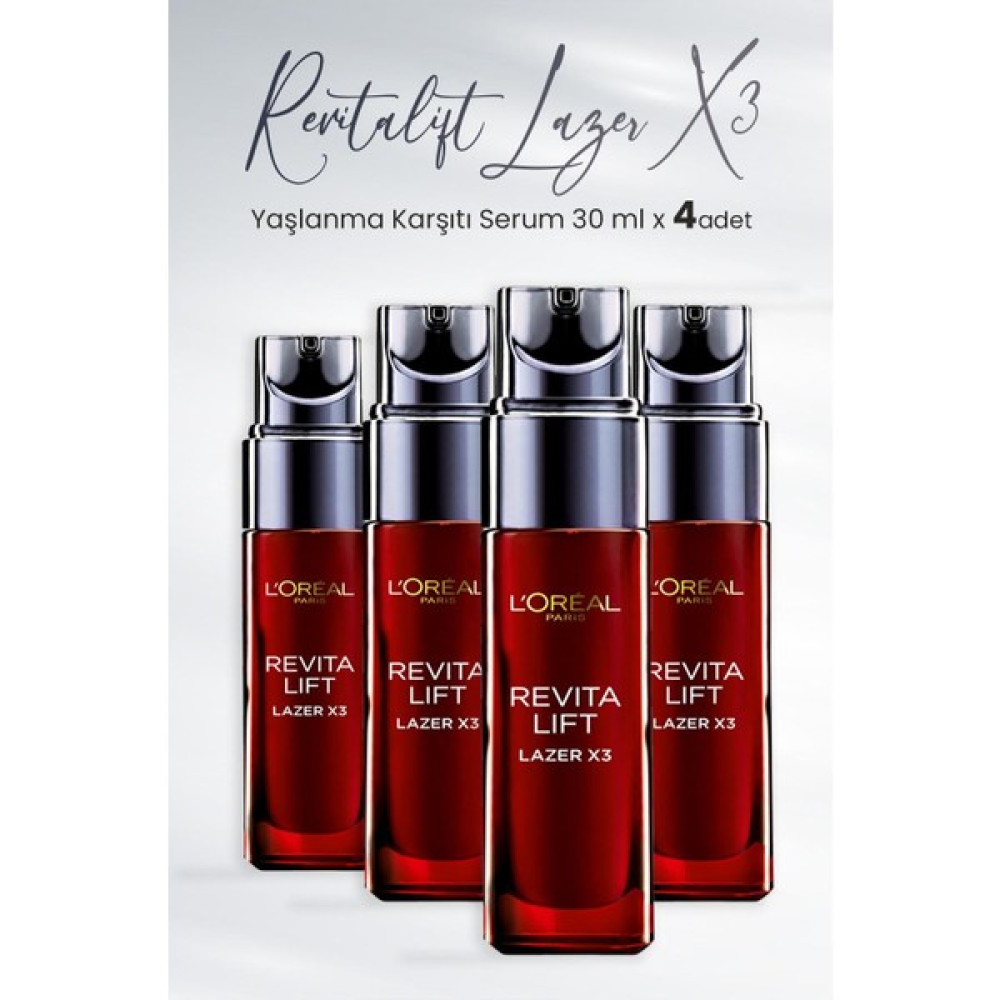Loreal Paris Revitalift Lazer X3 Serum 30 ml x 4 Adet Maskeler Fiyatı