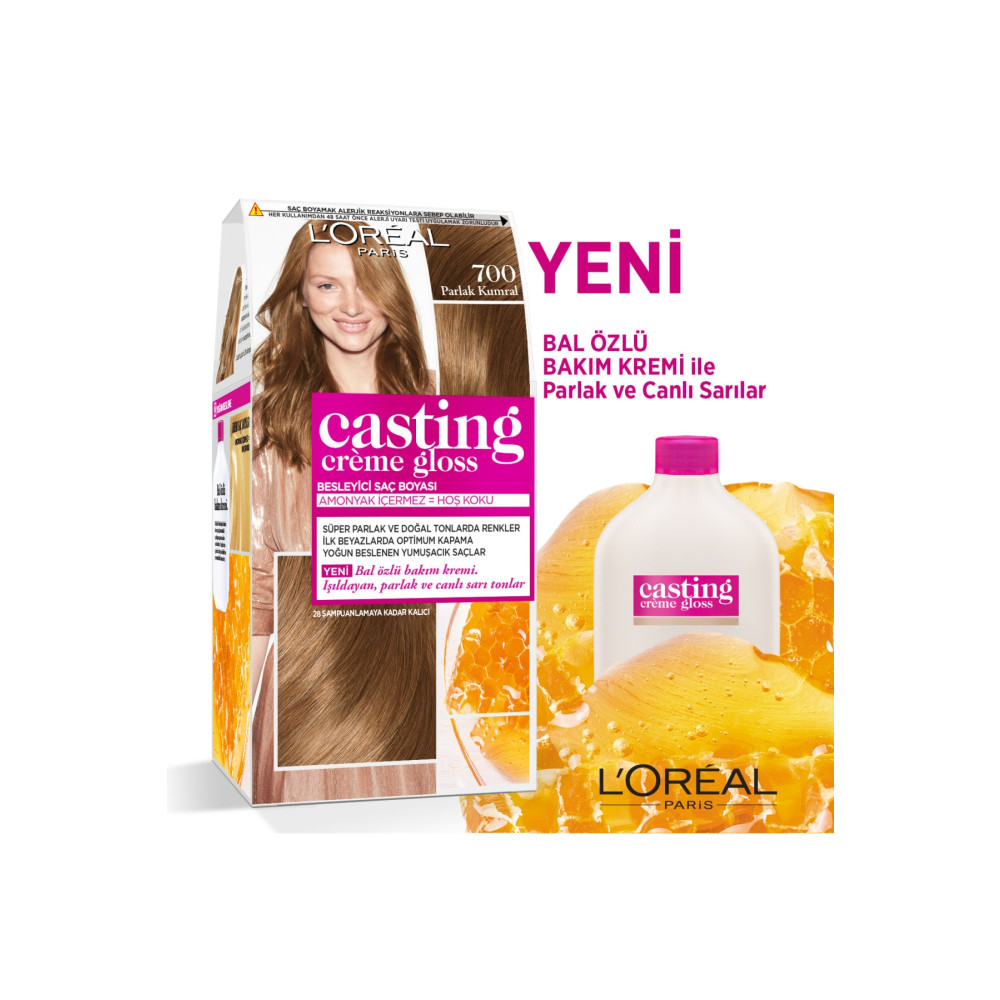 LOreal Paris Saç Boyası - Casting Creme Gloss 700 Parlak Kumral 3600523302925 Saç Boyası Fiyatı