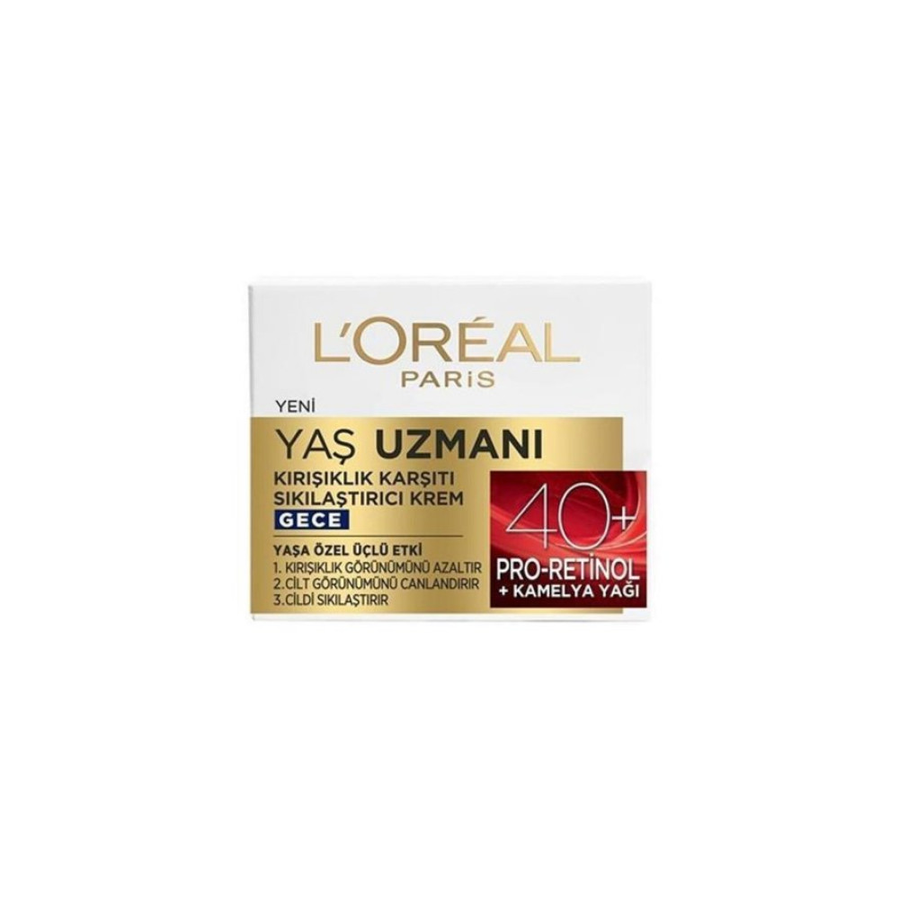 Loreal Paris Yas Uzmani 40+ Kirisiklik Karsiti Besleyici Gece Kremi 50 Ml Gece Kremleri Fiyatı