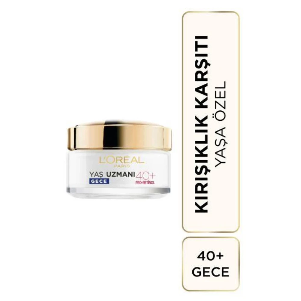 L'oréal Paris Yas Uzmani 40+ Kirisiklik Karsiti Sikilastirici Gece Kremi Gece Kremleri Fiyatı
