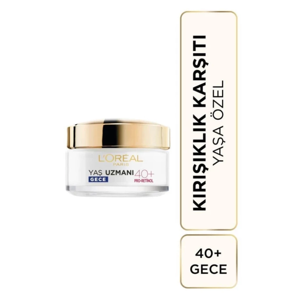 Loreal Paris Yas Uzmani 40+ Kirisiklik Karsiti Sikilastirici Gece Kremi Gece Kremleri Fiyatı