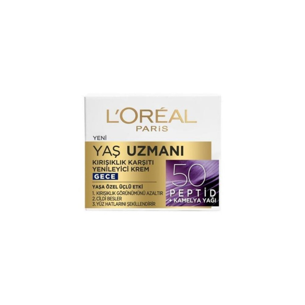 Loreal Paris Yas Uzmani 50+ Kirisiklik Karsiti Besleyici Gece Kremi 50 Ml Gece Kremleri Fiyatı