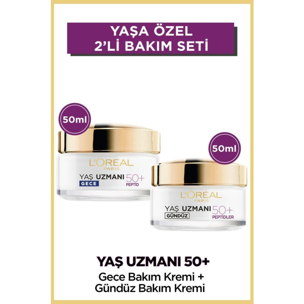 LOreal Paris Yaş Uzmanı 50+ Kırışıklık Karşıtı Yenileyici Gündüz & Gece Kremi Seti Cilt ve Yüz Bakımı Fiyatı