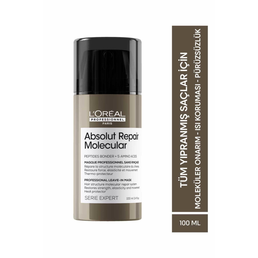 Loreal Professionnel Serie Expert Absolut Repair Molecular Tüm Yıpranmış Saçlar İçin Durulanmayan Maske 100 ml Saç Bakım Maskeleri & Serumlar & Spreyler Fiyatı
