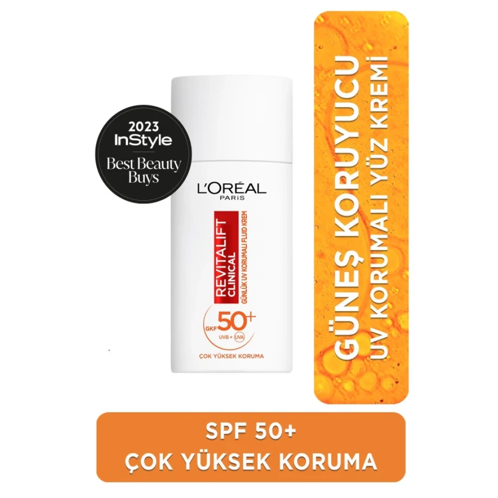 Loreal Revitalift Clinical 50 Faktor Gunes Kremi 50 Ml Güneş Kremleri ve Losyonları Fiyatı