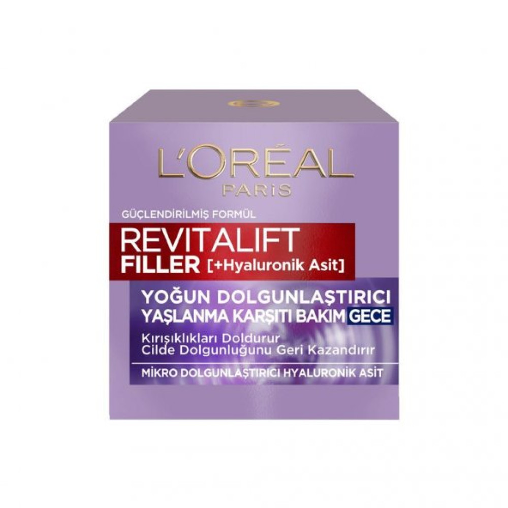 Loreal Revitalift Filler Yogun Dolgunlastirici Yaslanma Karsiti Bakim Gece 50Ml Anti-Aging / Yaşlanma Karşıtı Fiyatı