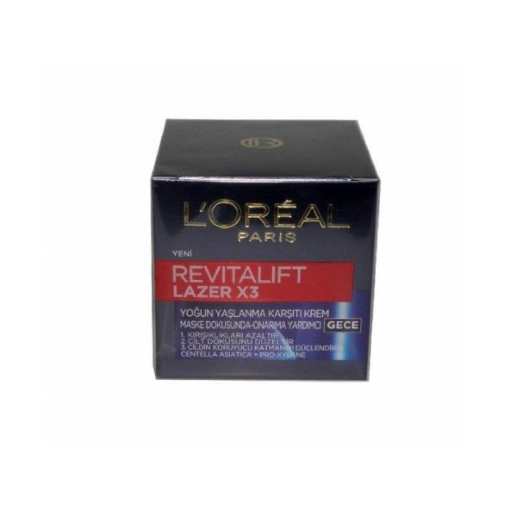Loreal Revitalift Lazer X3 Yogun Yaslanma Karsiti Krem Gece 50Ml Anti-Aging / Yaşlanma Karşıtı Fiyatı