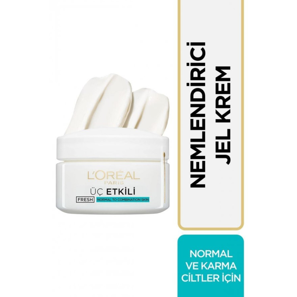 Loreal Uc Etkili Nemlendirici Ferahlatici Jel Krem Normal Karma Cilt 50 Ml Nemlendiriciler Fiyatı