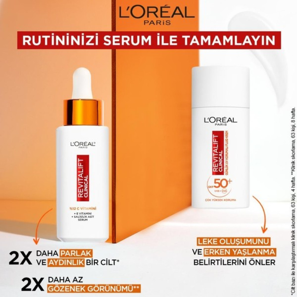 Loreal Yüksek Güneş Korumalı C Vitamin Güneş Kremi-C Vitamin Aydınlatıcı Serum Seti Güneş Kremleri ve Losyonları Fiyatı