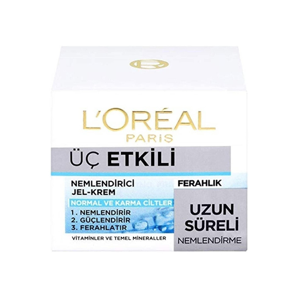 LoreLife Loreal Paris Üç Etkili Nemlendirici Jel Krem 50 ml Cilt ve Yüz Bakımı Fiyatı